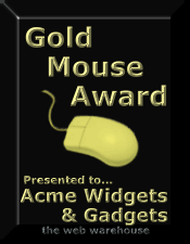 Gold Mouse Award from Emily Ambash at emmalee.com