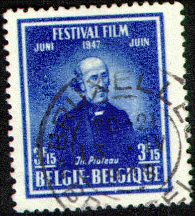 Joseph Plateau Postage Stamp, June 1947 Film Festival, Belgium