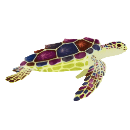 brown and green Sea Turtle