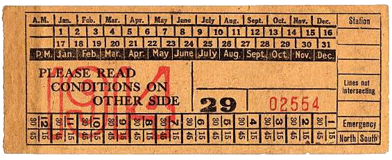 Vintage Train Ticket, Unknown