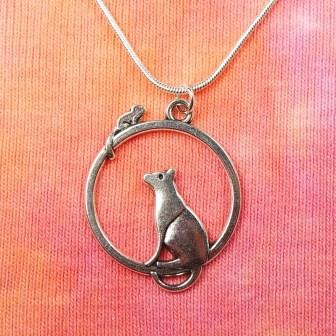 Cat and Mouse Necklace