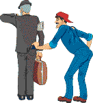pickpocket lifting someones wallet