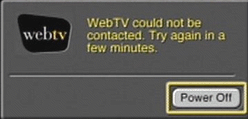webtv could not be contacted.